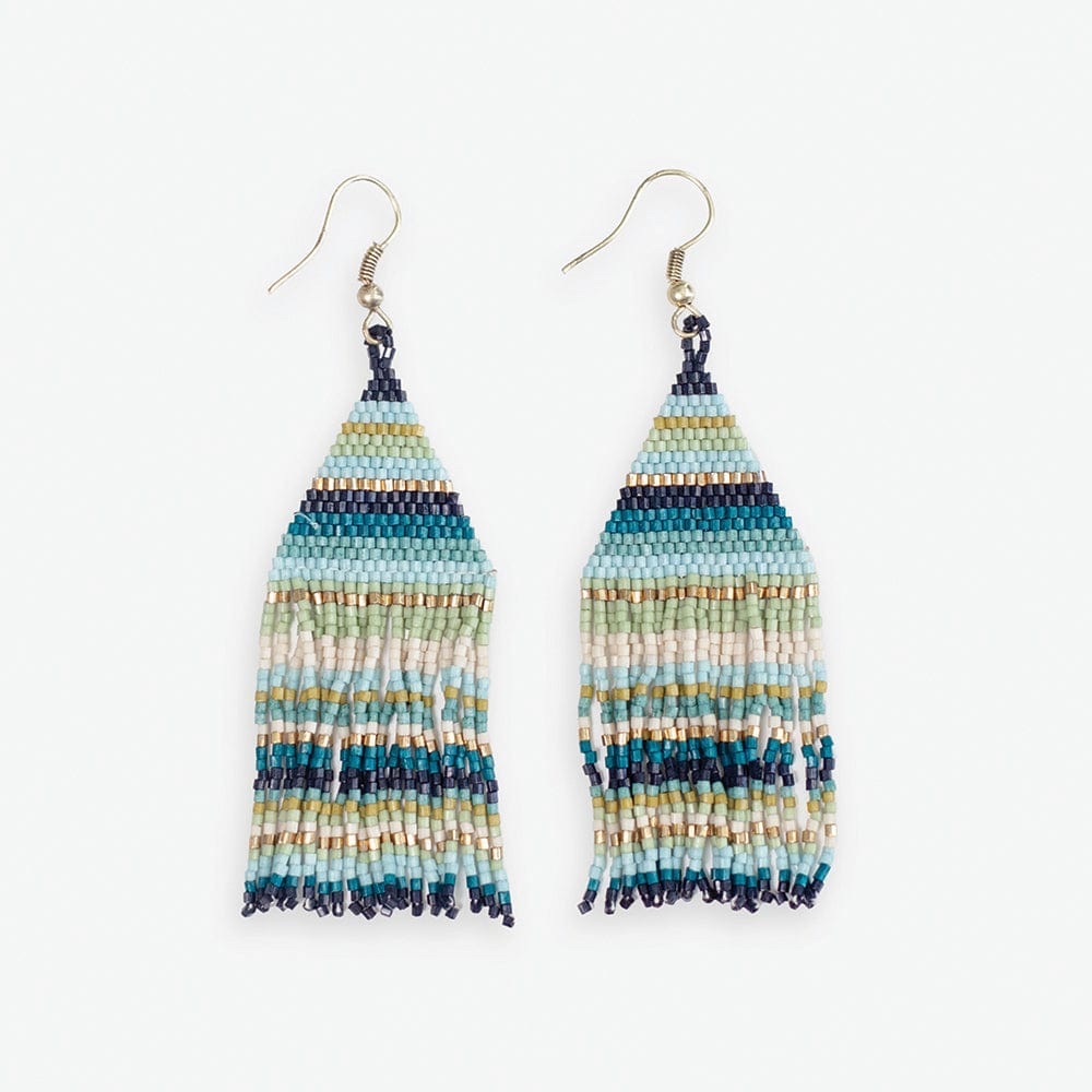 Ink & Alloy Lexie Beaded Fringe Earrings